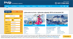 Desktop Screenshot of lyzovanie.invia.sk