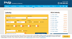 Desktop Screenshot of letenky.invia.cz