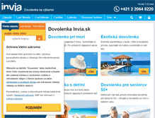 Tablet Screenshot of dovolenka.invia.sk