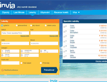 Tablet Screenshot of levne-letenky.invia.cz